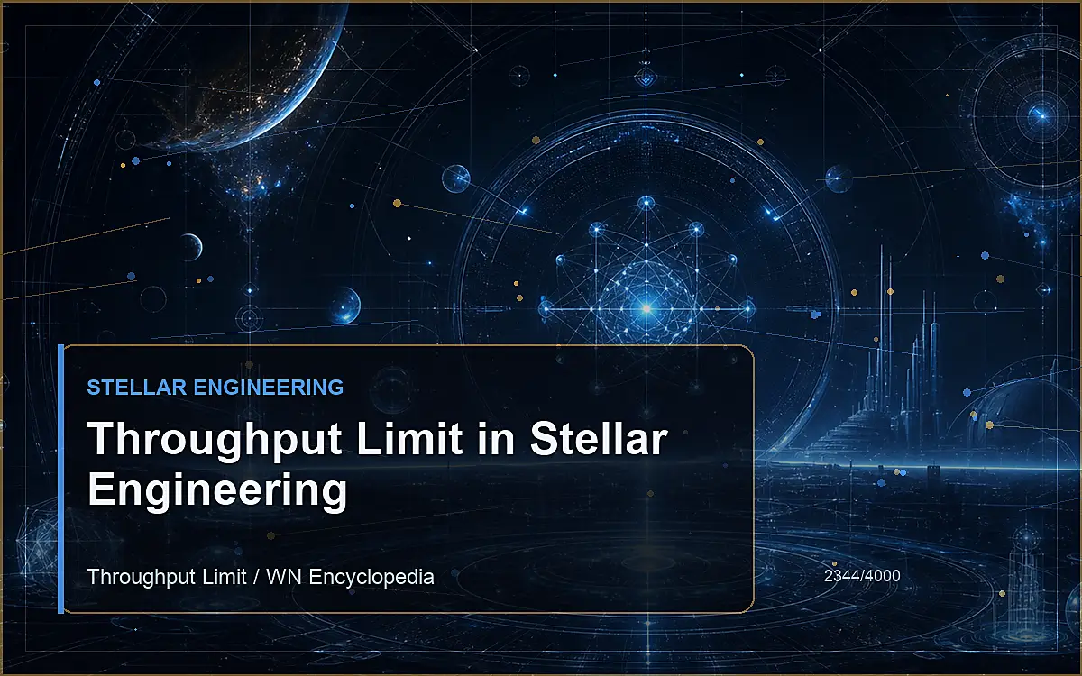 AI-generated encyclopedia reference image for Throughput Limit in Stellar Engineering