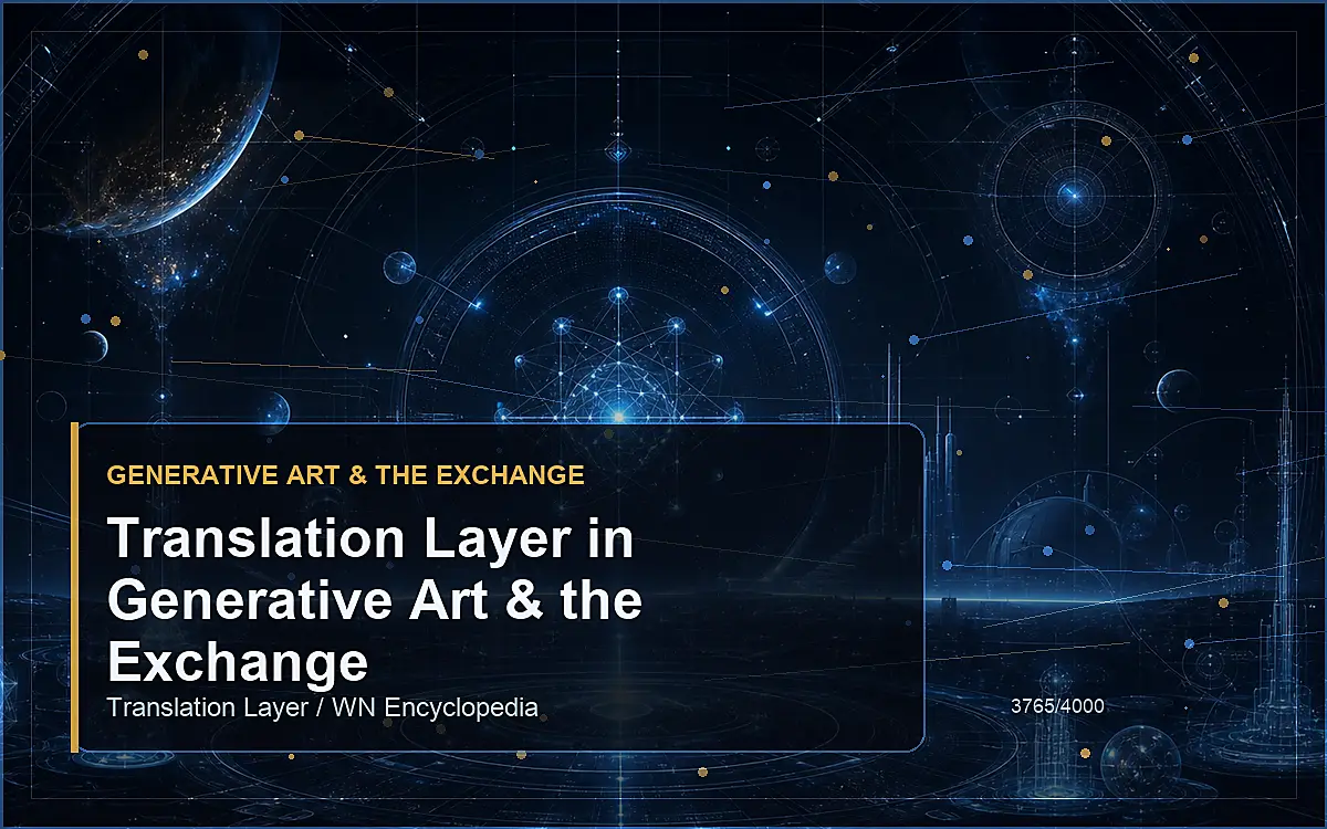 AI-generated encyclopedia reference image for Translation Layer in Generative Art & the Exchange