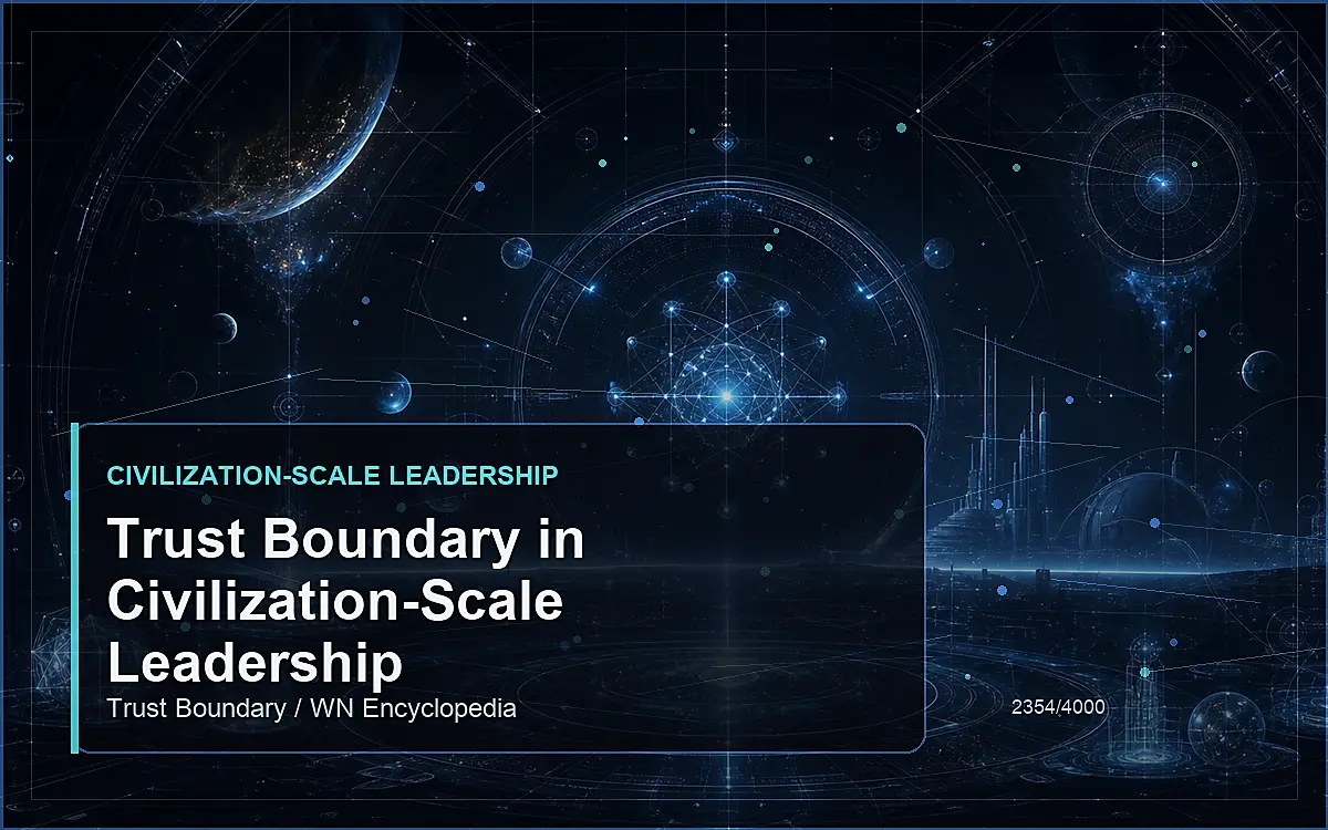 AI-generated encyclopedia reference image for Trust Boundary in Civilization-Scale Leadership