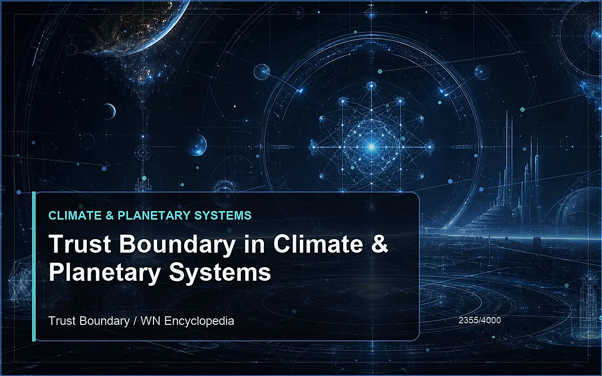 AI-generated encyclopedia reference image for Trust Boundary in Climate & Planetary Systems