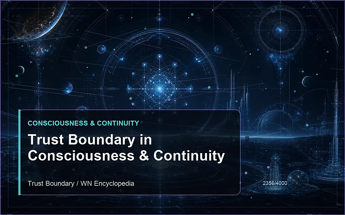 AI-generated encyclopedia reference image for Trust Boundary in Consciousness & Continuity