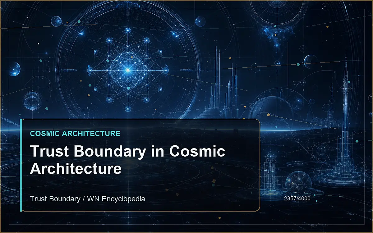 AI-generated encyclopedia reference image for Trust Boundary in Cosmic Architecture