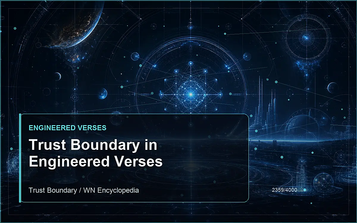 AI-generated encyclopedia reference image for Trust Boundary in Engineered Verses