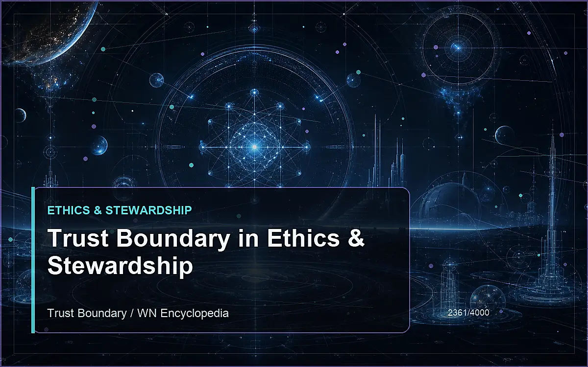 AI-generated encyclopedia reference image for Trust Boundary in Ethics & Stewardship