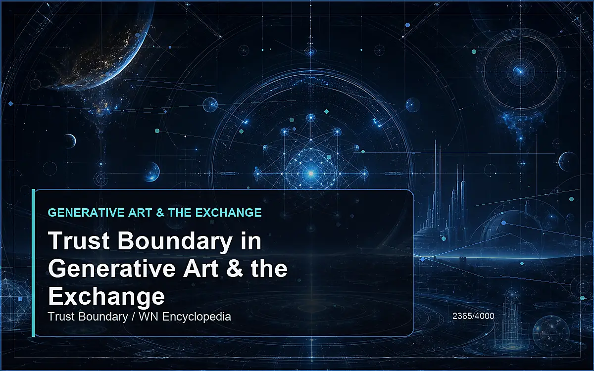 AI-generated encyclopedia reference image for Trust Boundary in Generative Art & the Exchange