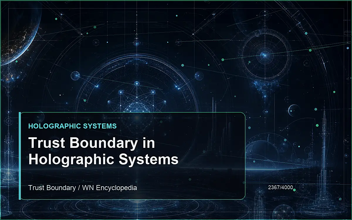 AI-generated encyclopedia reference image for Trust Boundary in Holographic Systems
