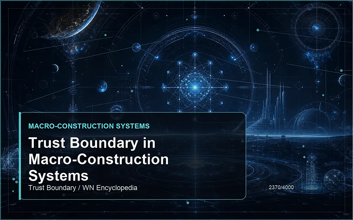 AI-generated encyclopedia reference image for Trust Boundary in Macro-Construction Systems
