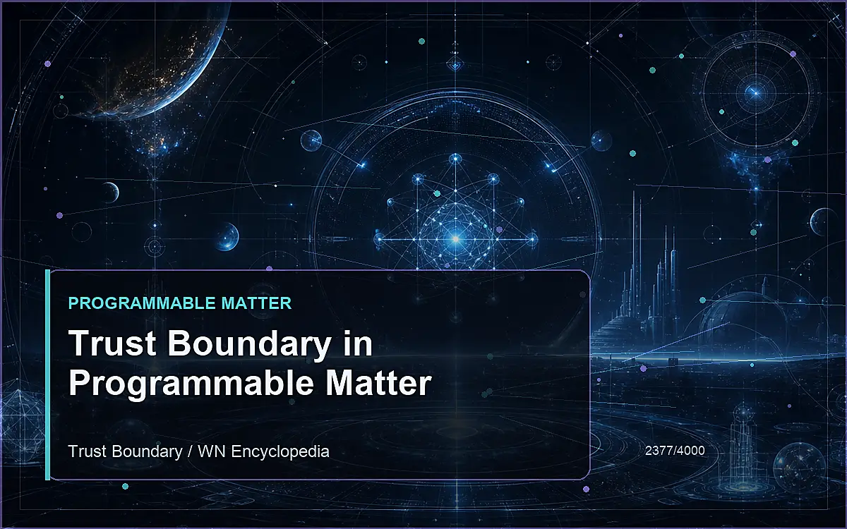 AI-generated encyclopedia reference image for Trust Boundary in Programmable Matter