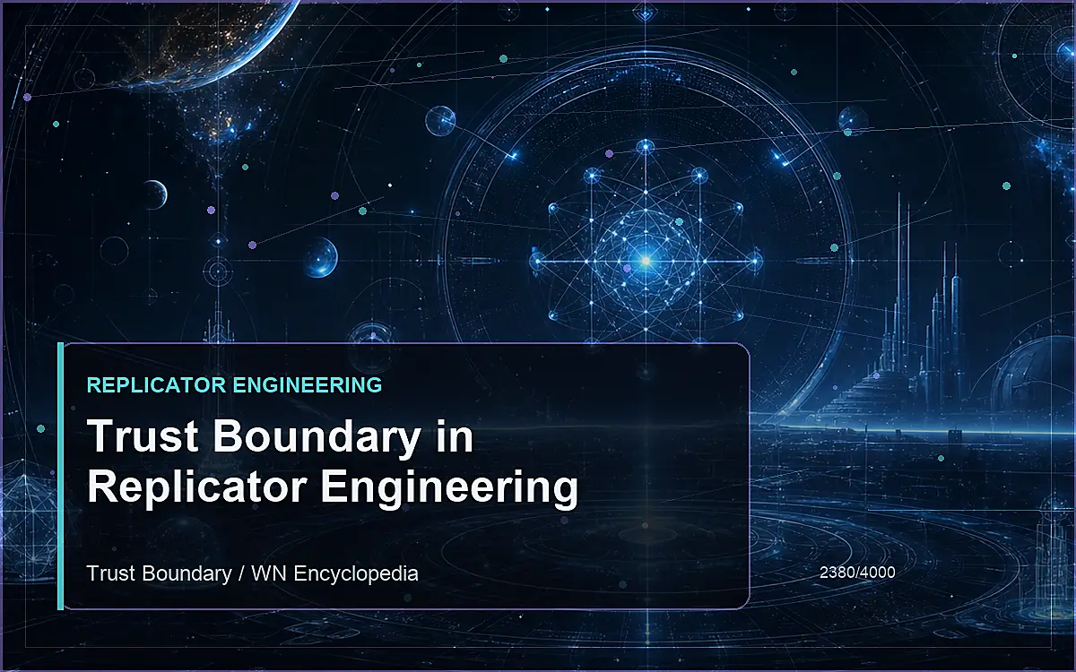 AI-generated encyclopedia reference image for Trust Boundary in Replicator Engineering