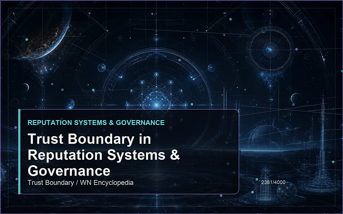AI-generated encyclopedia reference image for Trust Boundary in Reputation Systems & Governance