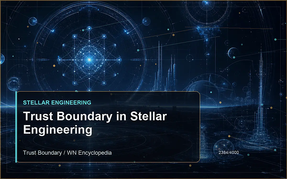 AI-generated encyclopedia reference image for Trust Boundary in Stellar Engineering