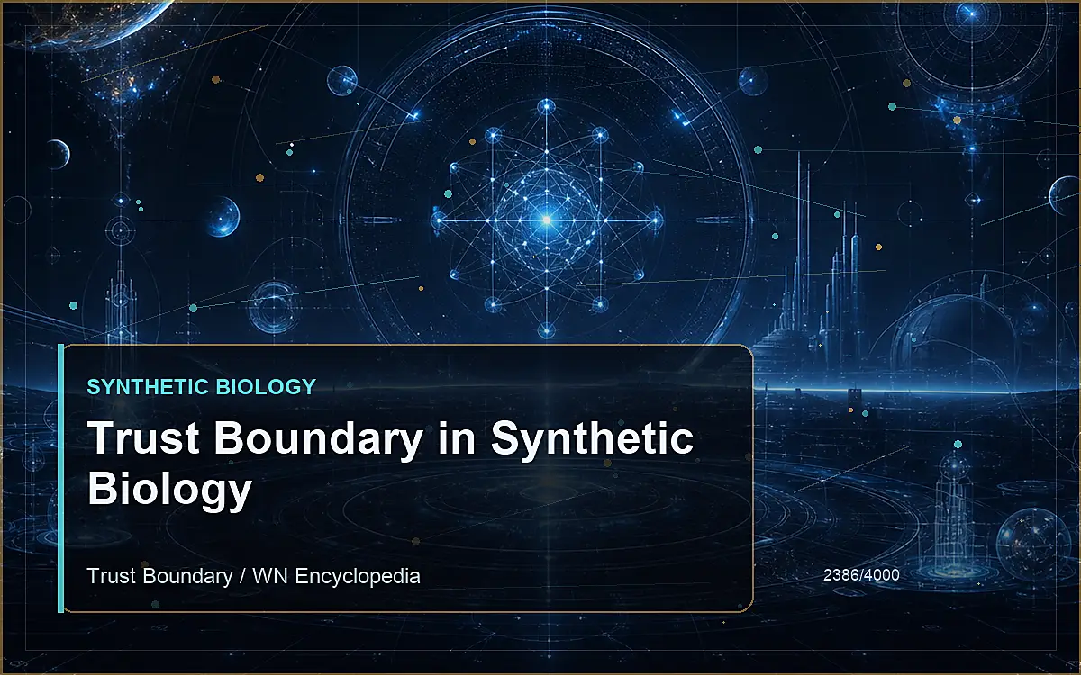 AI-generated encyclopedia reference image for Trust Boundary in Synthetic Biology