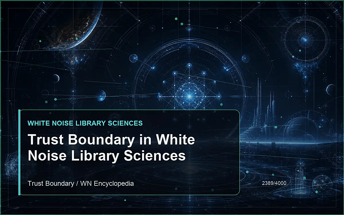 AI-generated encyclopedia reference image for Trust Boundary in White Noise Library Sciences