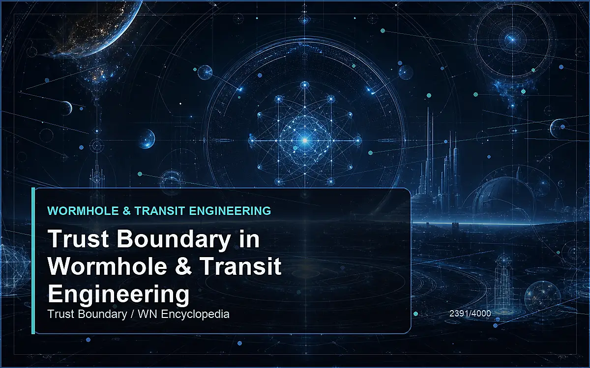 AI-generated encyclopedia reference image for Trust Boundary in Wormhole & Transit Engineering