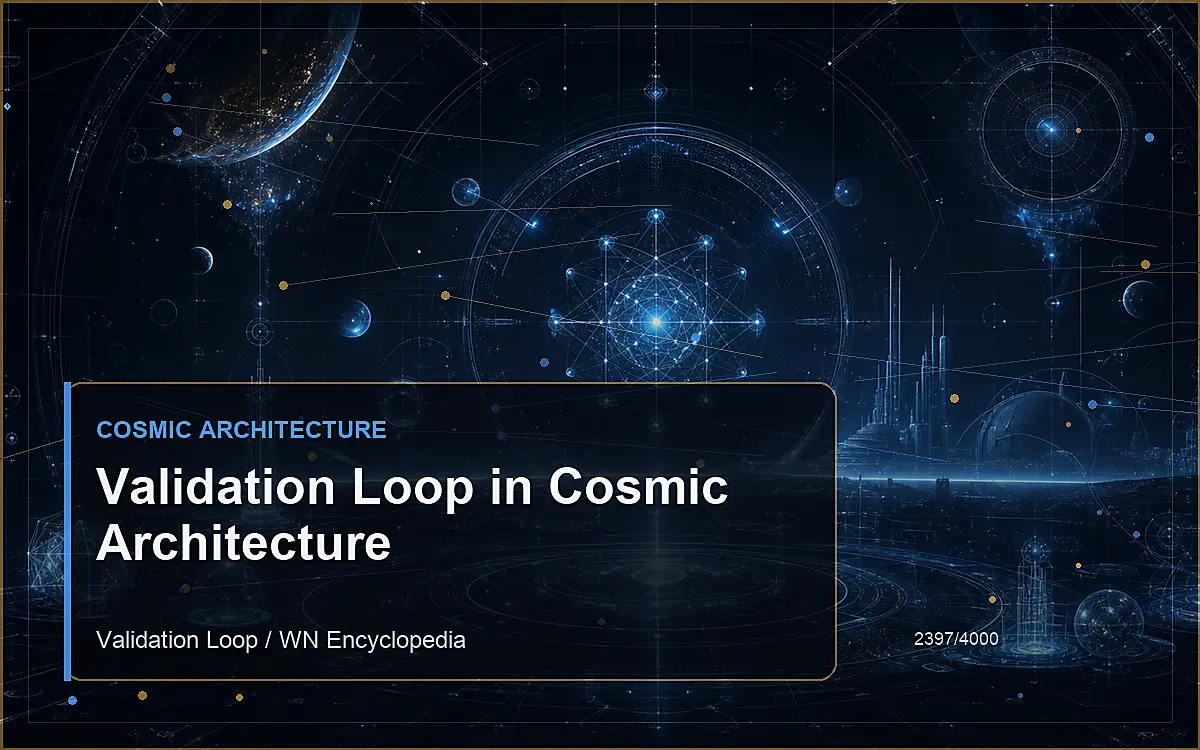 AI-generated encyclopedia reference image for Validation Loop in Cosmic Architecture
