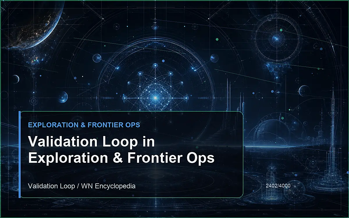 AI-generated encyclopedia reference image for Validation Loop in Exploration & Frontier Ops