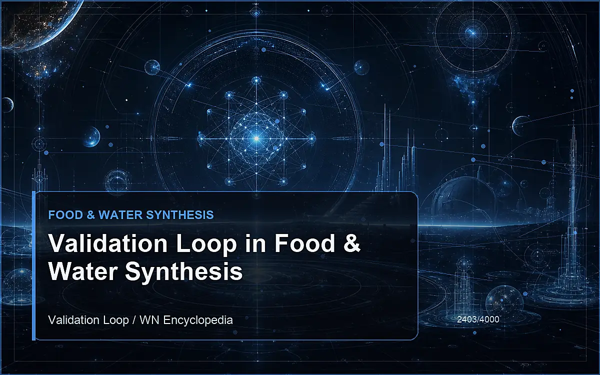 AI-generated encyclopedia reference image for Validation Loop in Food & Water Synthesis
