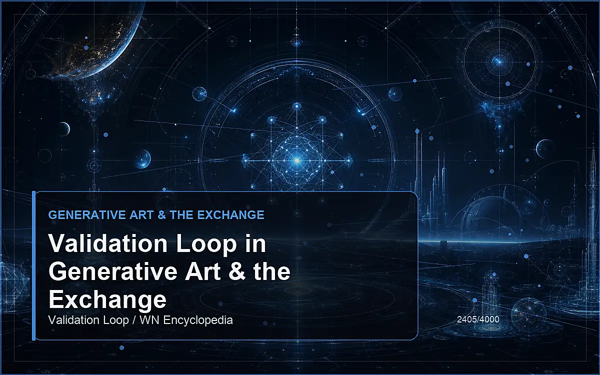 AI-generated encyclopedia reference image for Validation Loop in Generative Art & the Exchange