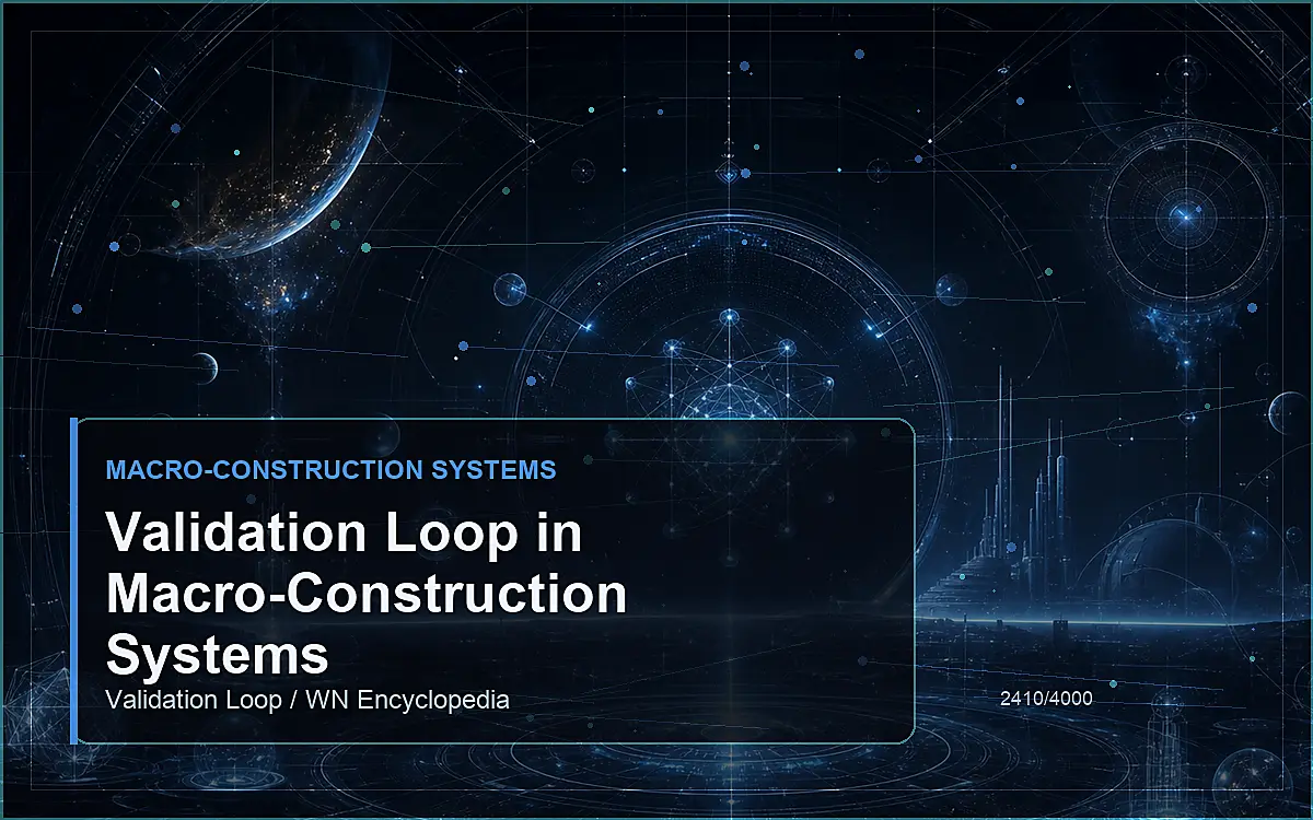 AI-generated encyclopedia reference image for Validation Loop in Macro-Construction Systems