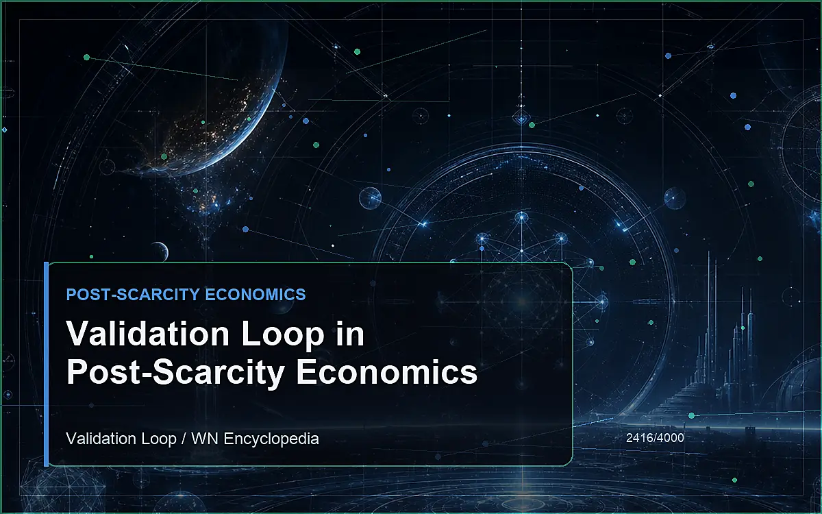 AI-generated encyclopedia reference image for Validation Loop in Post-Scarcity Economics