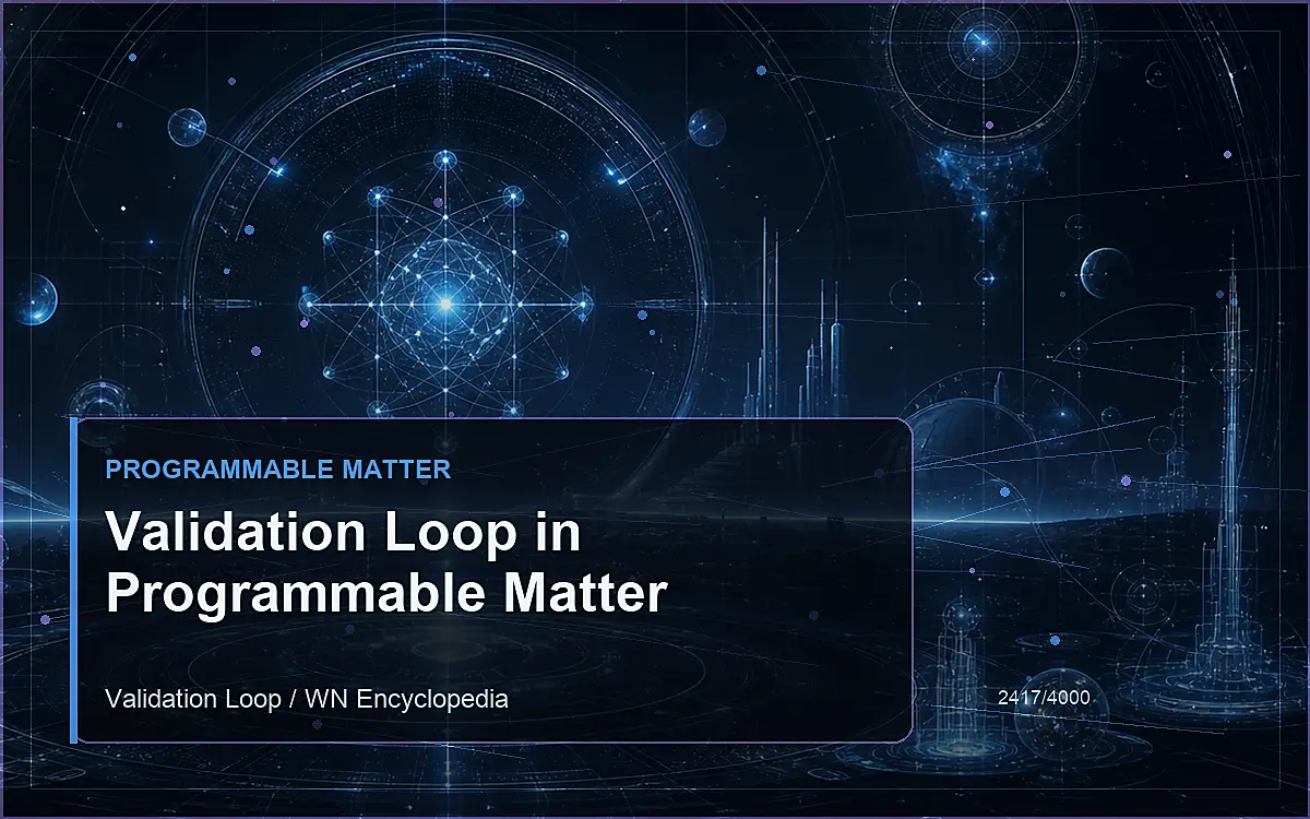 AI-generated encyclopedia reference image for Validation Loop in Programmable Matter