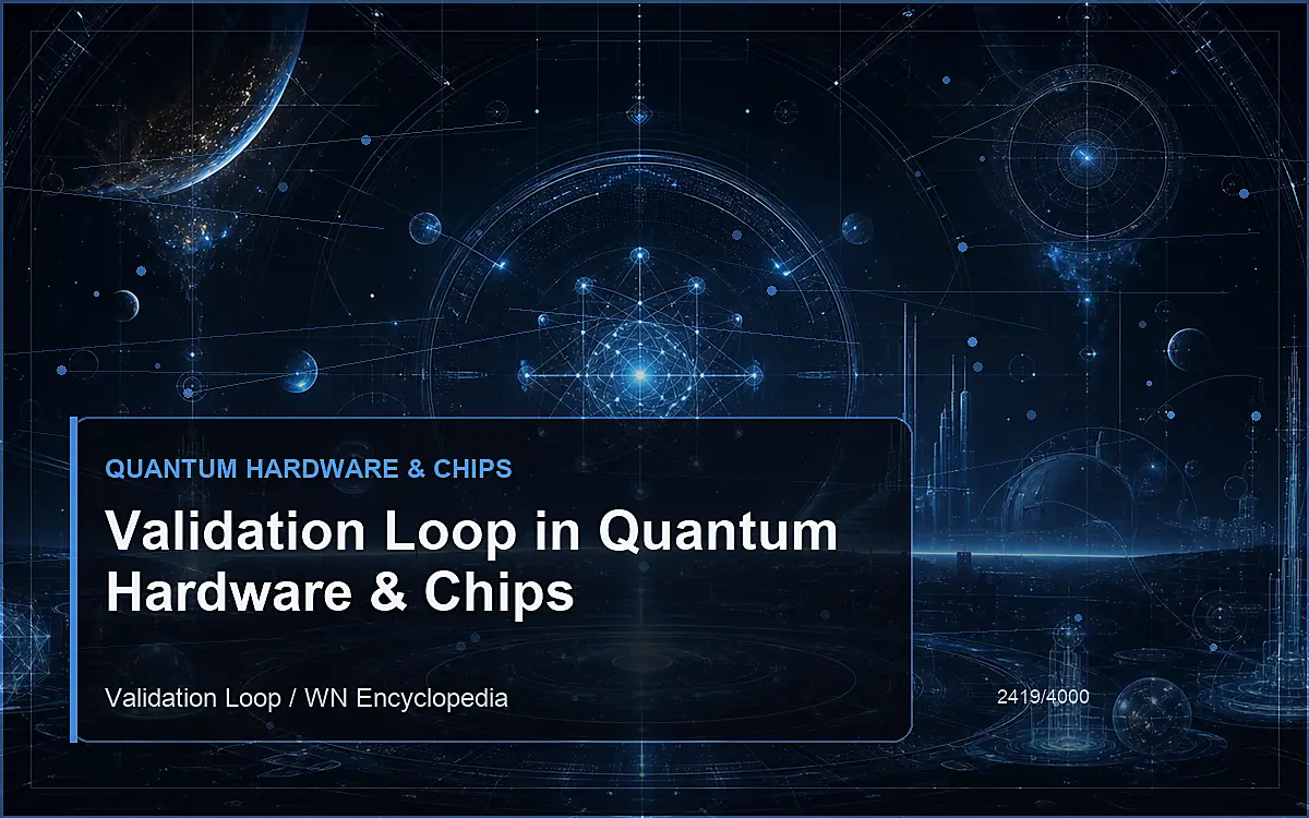 AI-generated encyclopedia reference image for Validation Loop in Quantum Hardware & Chips