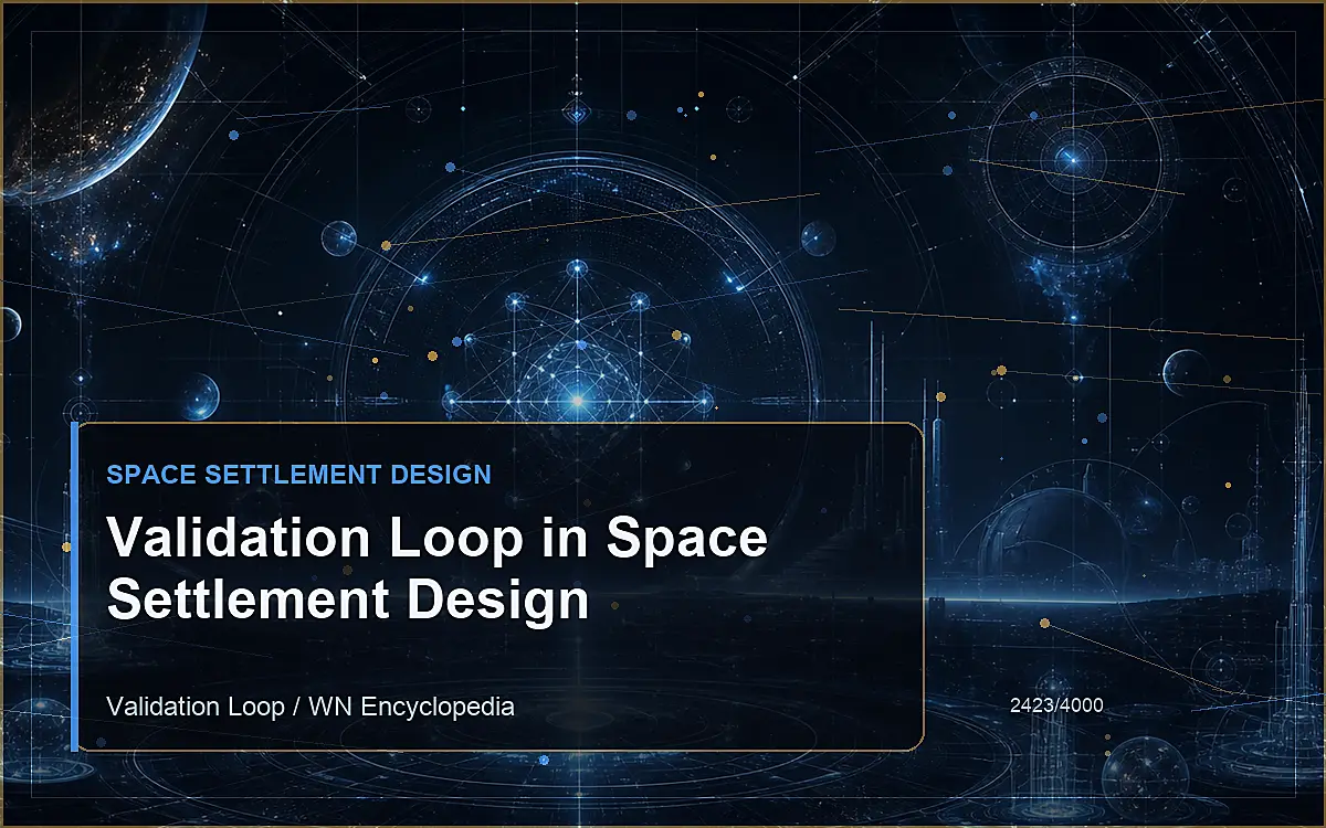 AI-generated encyclopedia reference image for Validation Loop in Space Settlement Design
