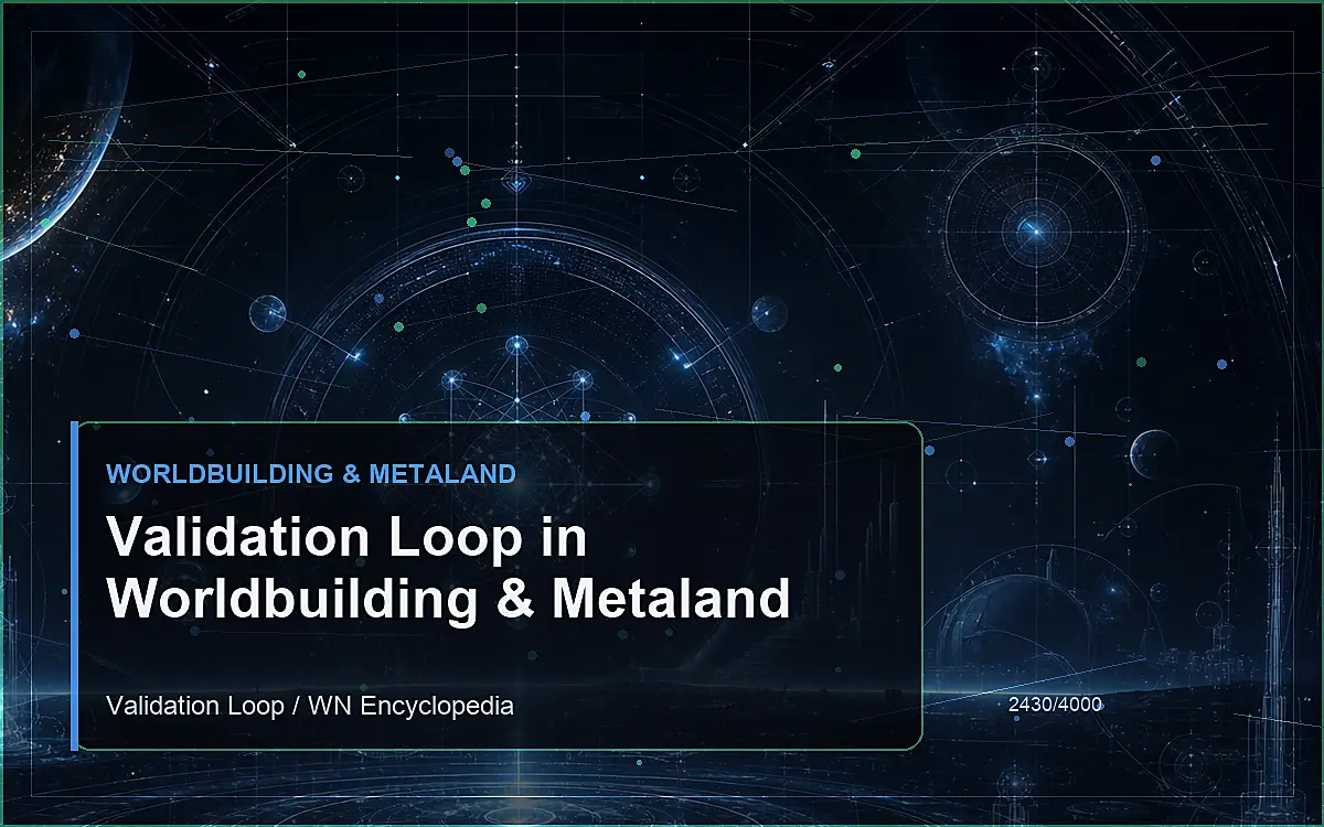 AI-generated encyclopedia reference image for Validation Loop in Worldbuilding & Metaland