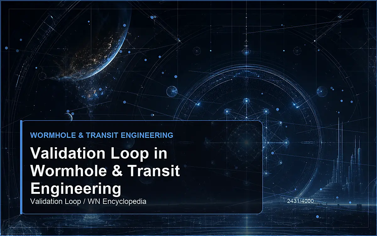 AI-generated encyclopedia reference image for Validation Loop in Wormhole & Transit Engineering