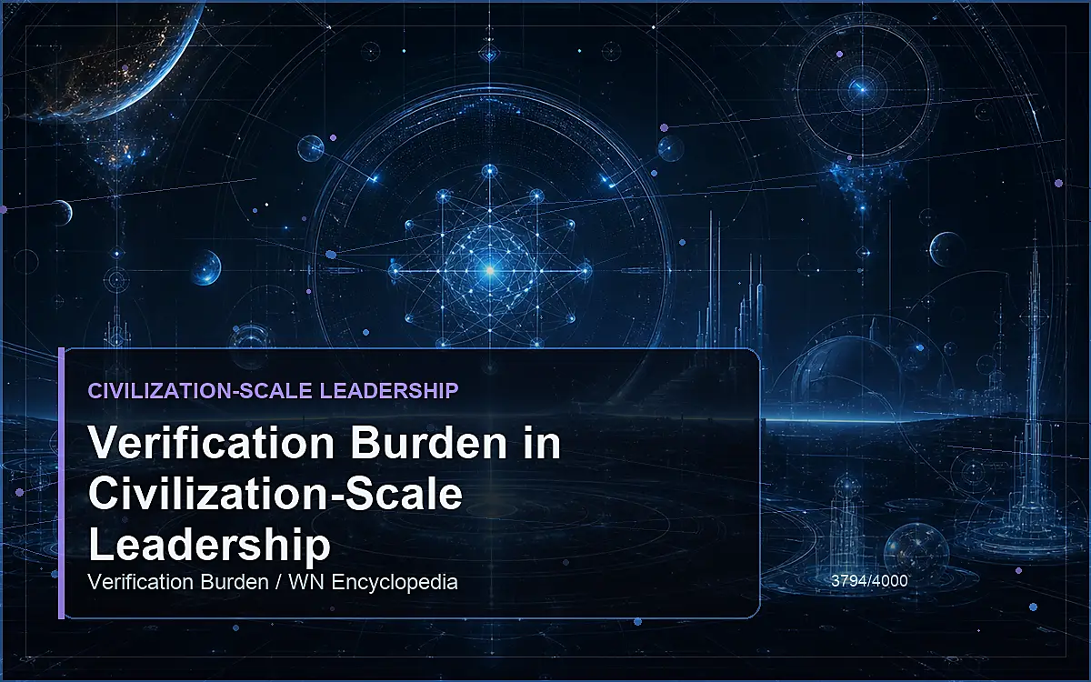 AI-generated encyclopedia reference image for Verification Burden in Civilization-Scale Leadership