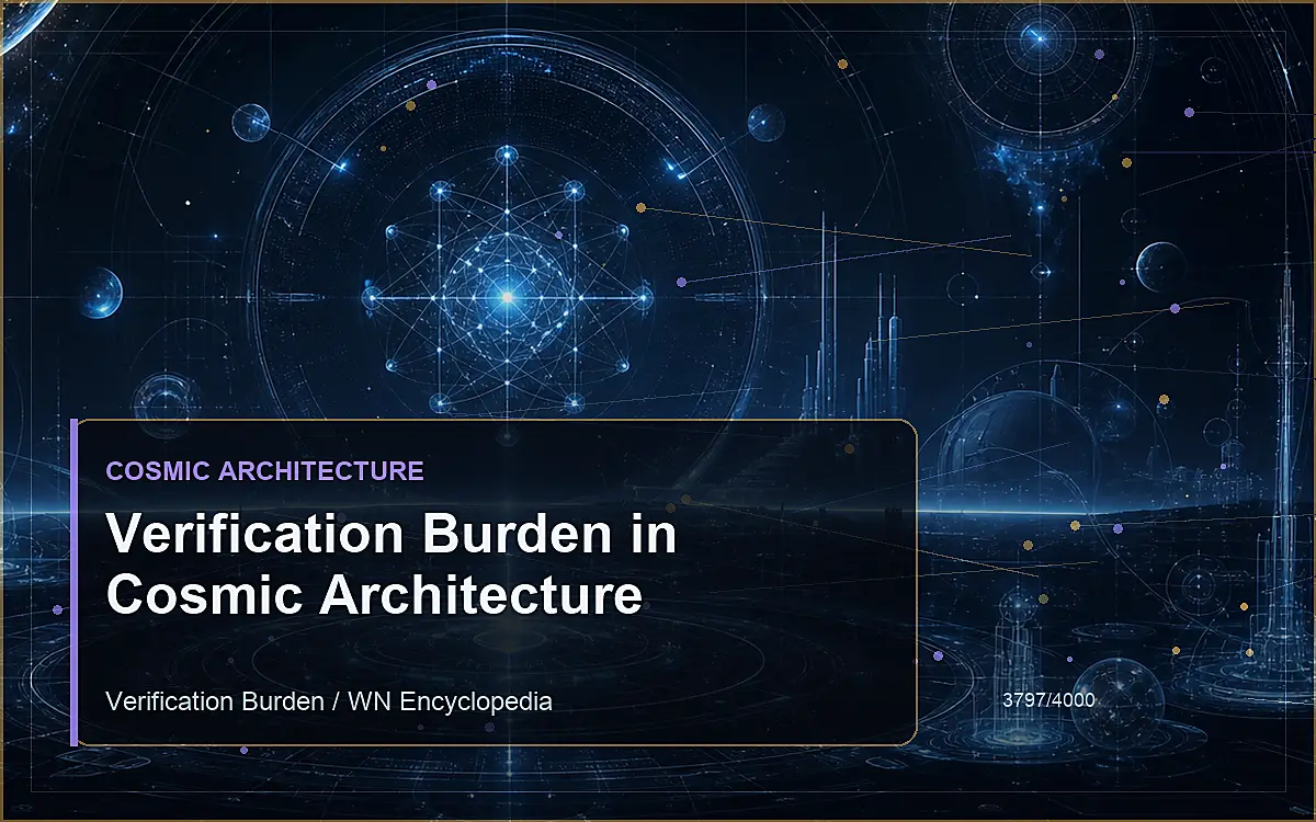 AI-generated encyclopedia reference image for Verification Burden in Cosmic Architecture