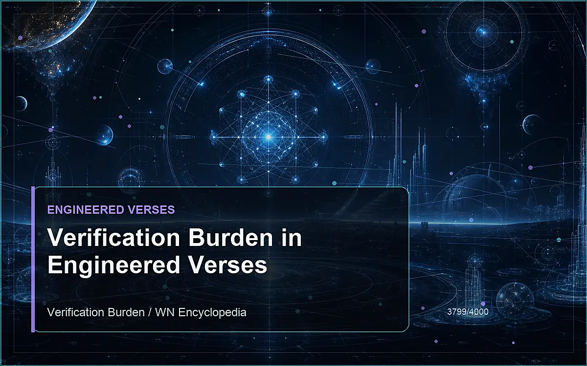 AI-generated encyclopedia reference image for Verification Burden in Engineered Verses