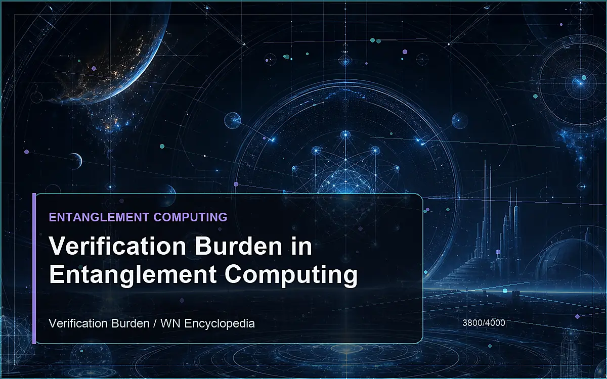 AI-generated encyclopedia reference image for Verification Burden in Entanglement Computing