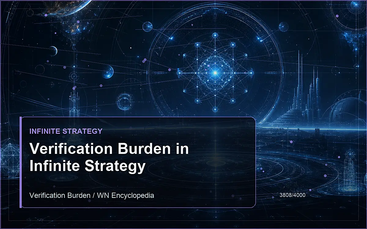 AI-generated encyclopedia reference image for Verification Burden in Infinite Strategy