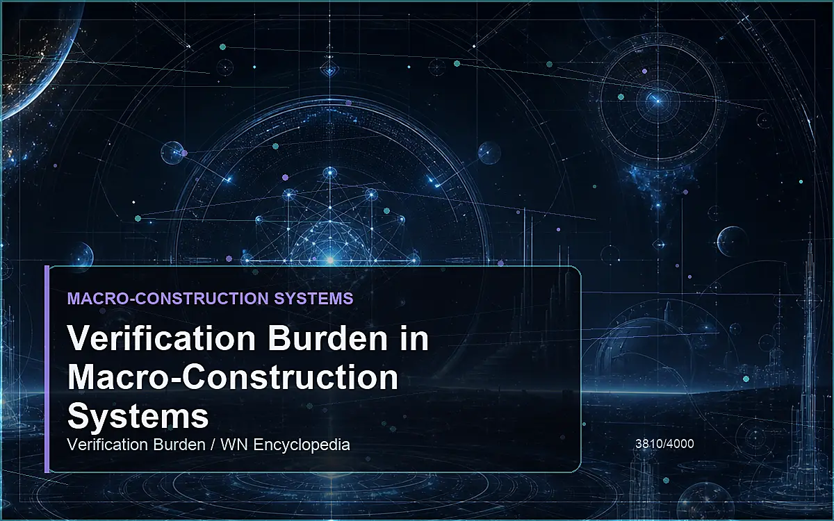 AI-generated encyclopedia reference image for Verification Burden in Macro-Construction Systems