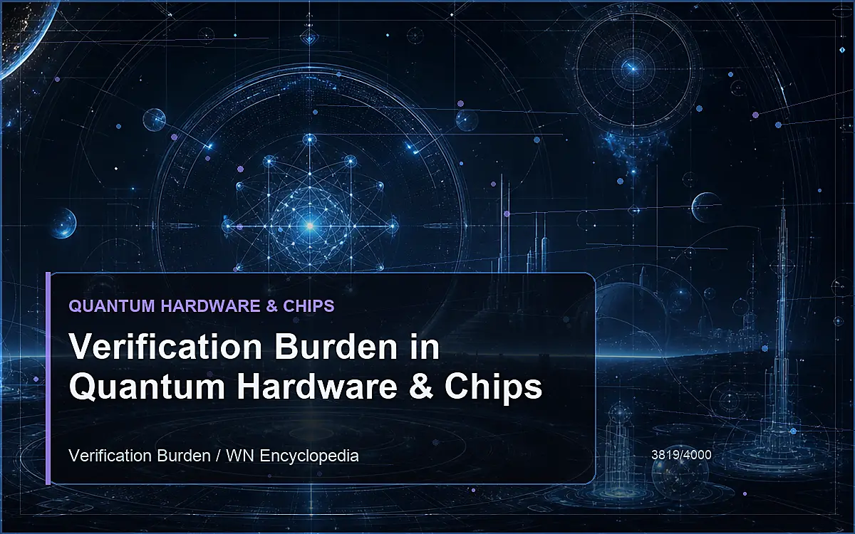 AI-generated encyclopedia reference image for Verification Burden in Quantum Hardware & Chips