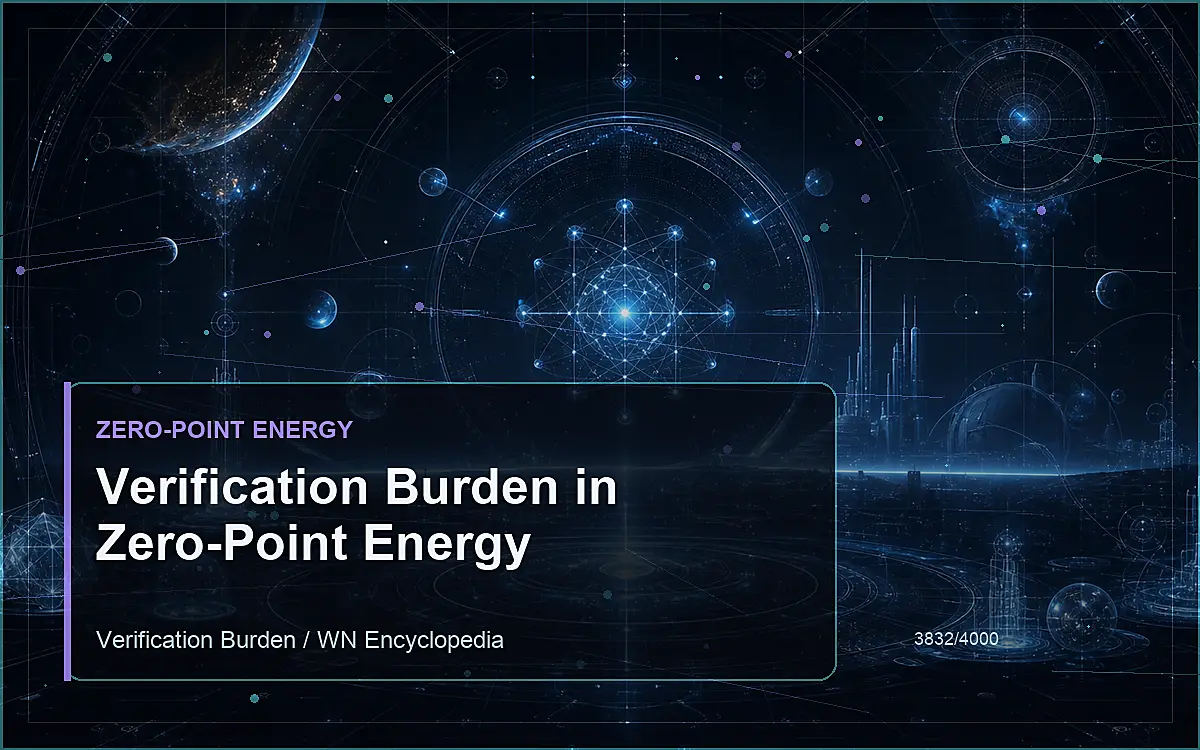 AI-generated encyclopedia reference image for Verification Burden in Zero-Point Energy