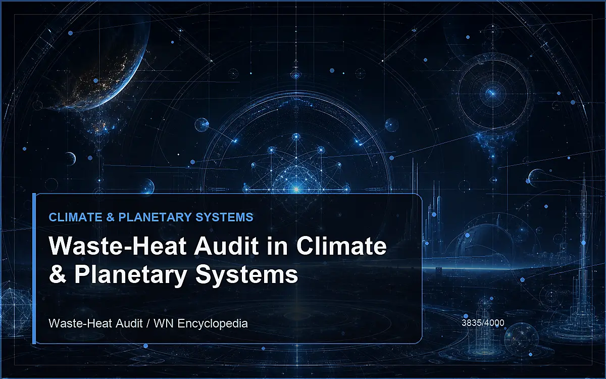 AI-generated encyclopedia reference image for Waste-Heat Audit in Climate & Planetary Systems