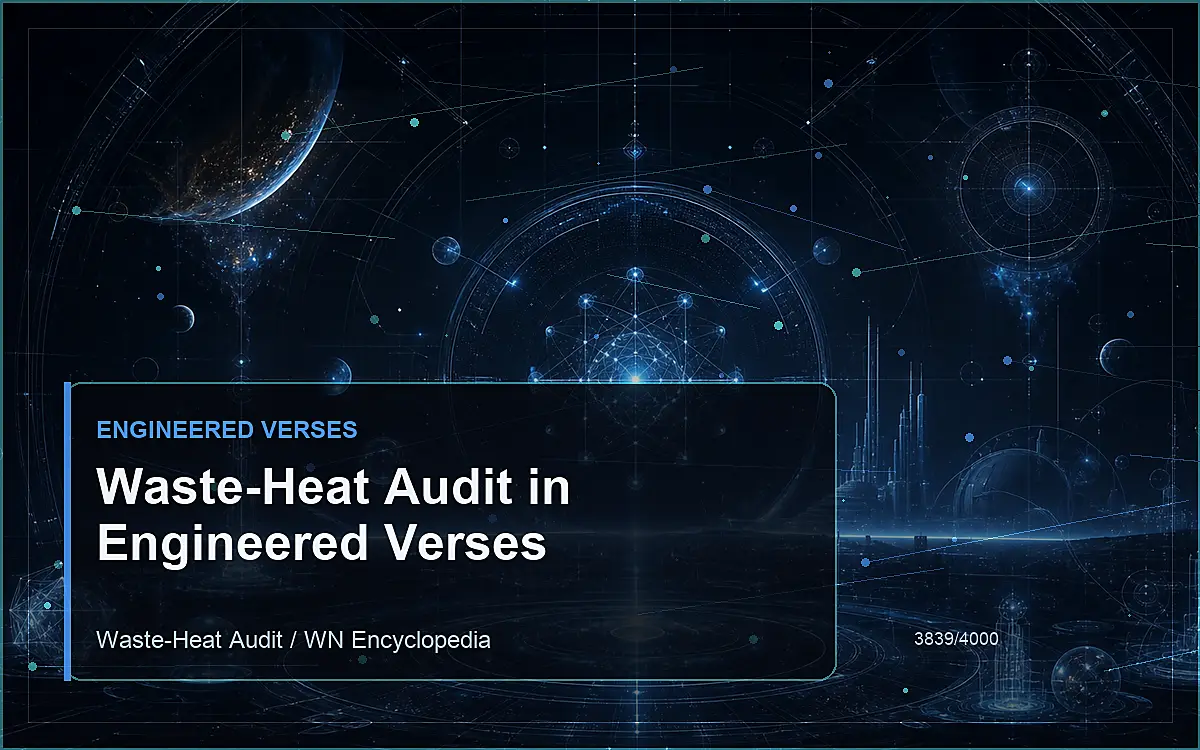 AI-generated encyclopedia reference image for Waste-Heat Audit in Engineered Verses