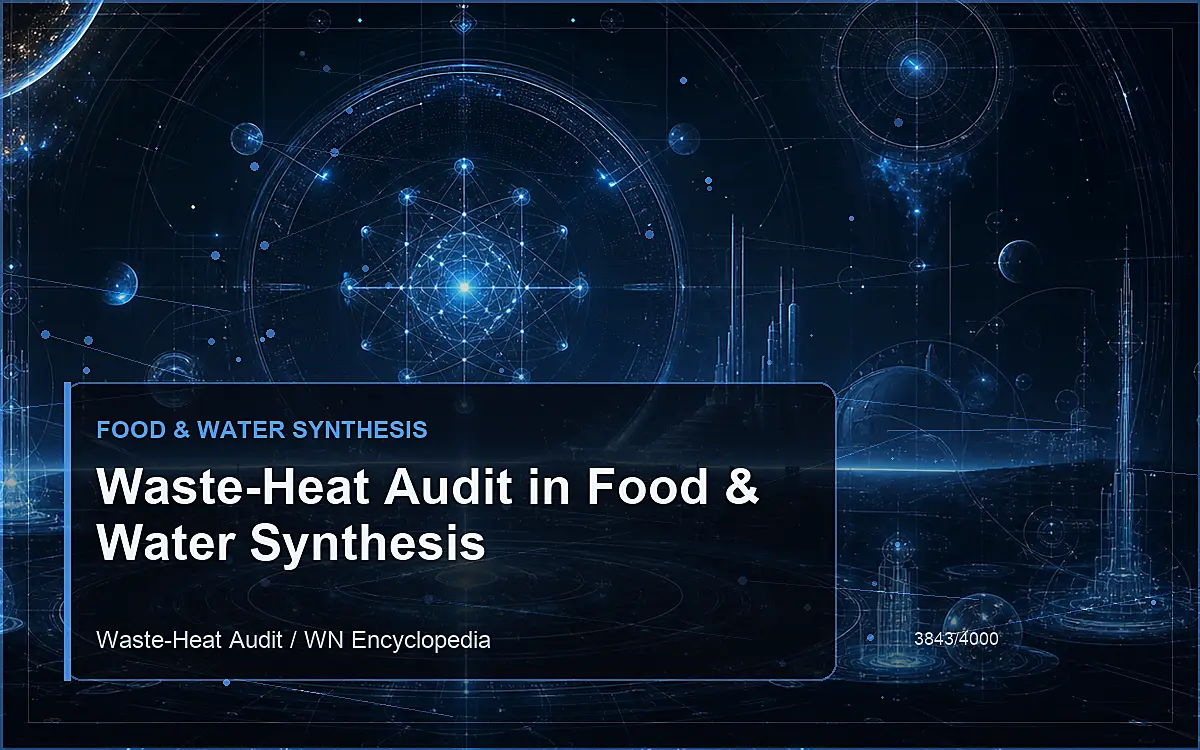 AI-generated encyclopedia reference image for Waste-Heat Audit in Food & Water Synthesis