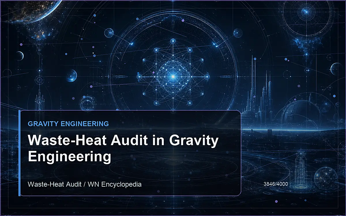 AI-generated encyclopedia reference image for Waste-Heat Audit in Gravity Engineering