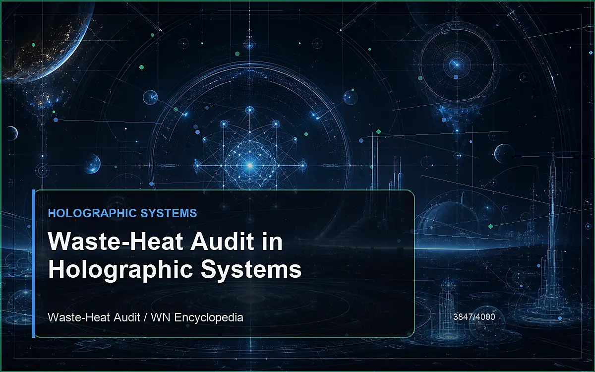 AI-generated encyclopedia reference image for Waste-Heat Audit in Holographic Systems
