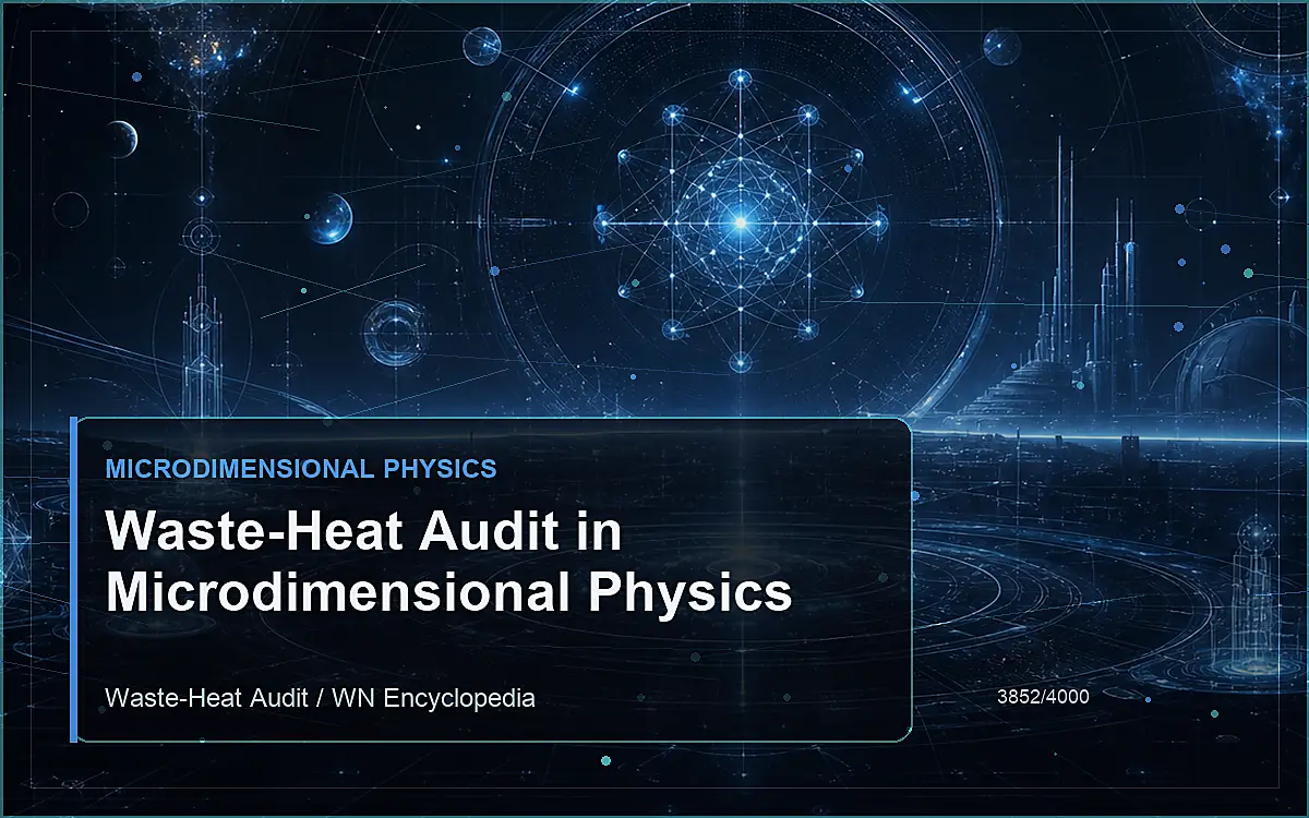 AI-generated encyclopedia reference image for Waste-Heat Audit in Microdimensional Physics