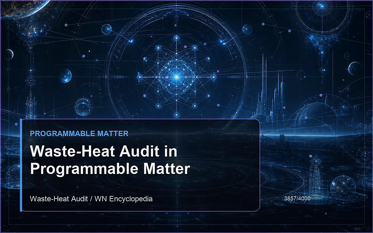 AI-generated encyclopedia reference image for Waste-Heat Audit in Programmable Matter