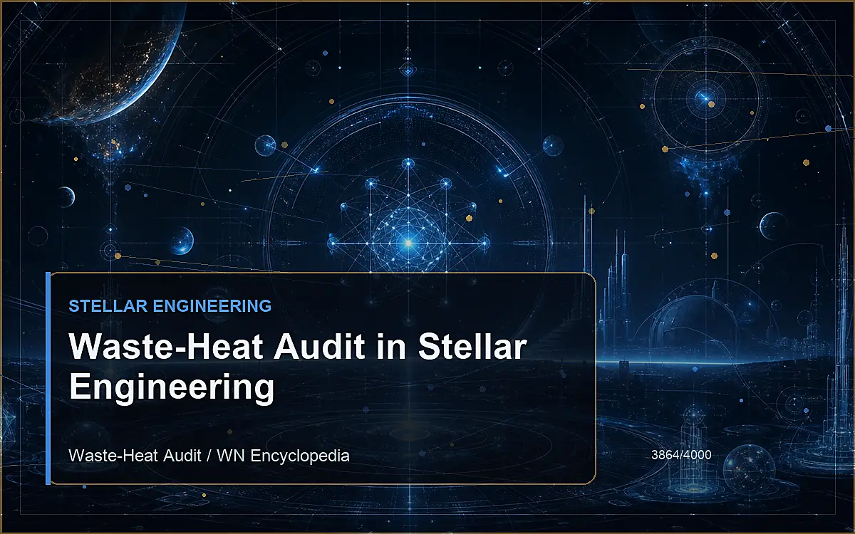 AI-generated encyclopedia reference image for Waste-Heat Audit in Stellar Engineering
