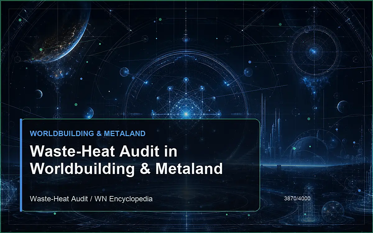 AI-generated encyclopedia reference image for Waste-Heat Audit in Worldbuilding & Metaland