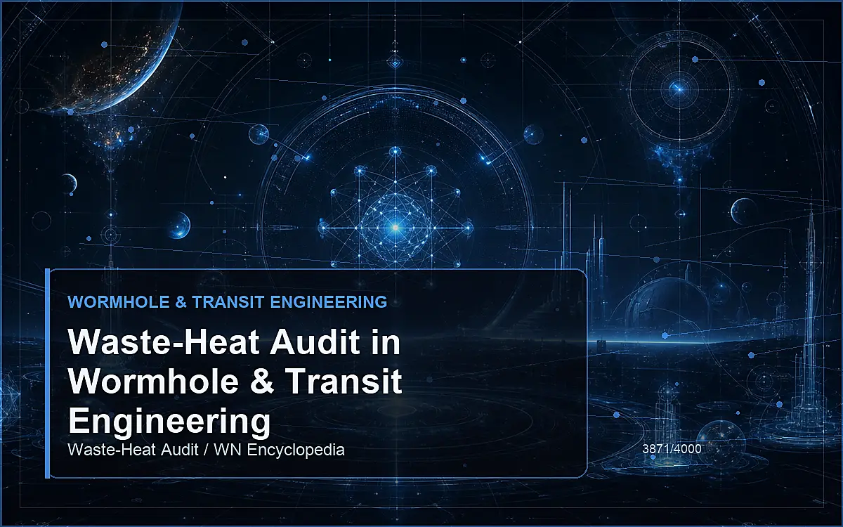 AI-generated encyclopedia reference image for Waste-Heat Audit in Wormhole & Transit Engineering