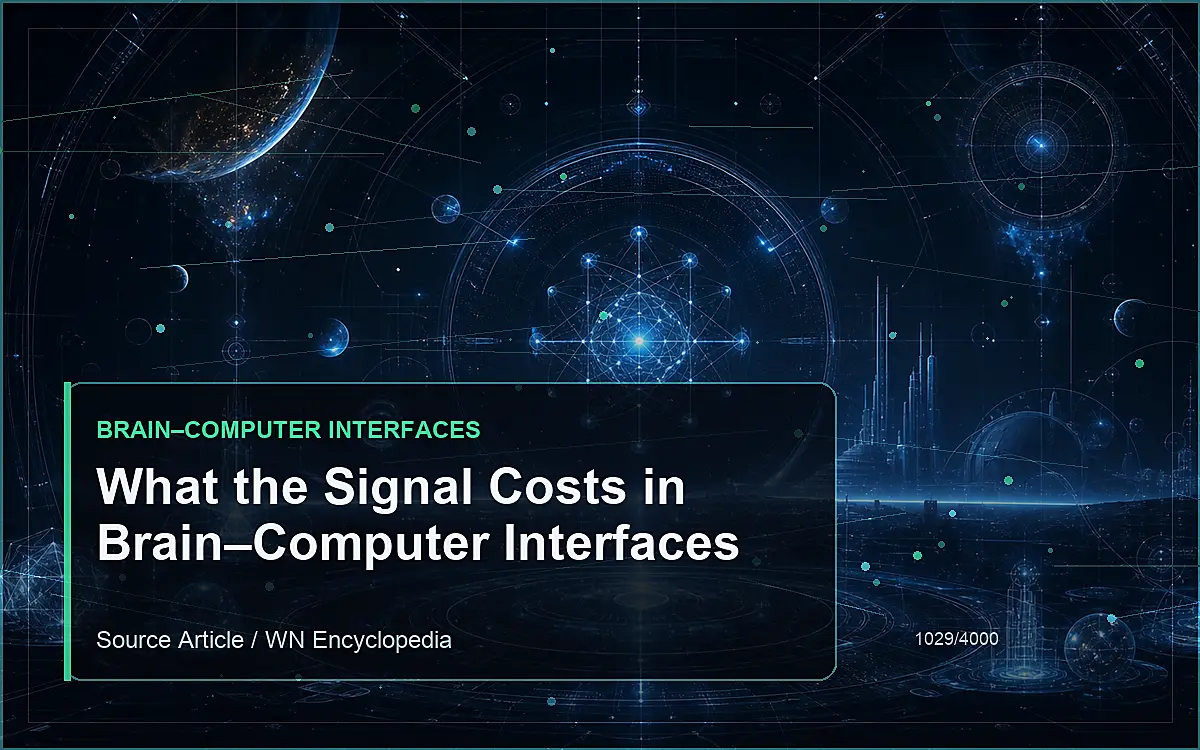 AI-generated encyclopedia reference image for What the Signal Costs in Brain–Computer Interfaces
