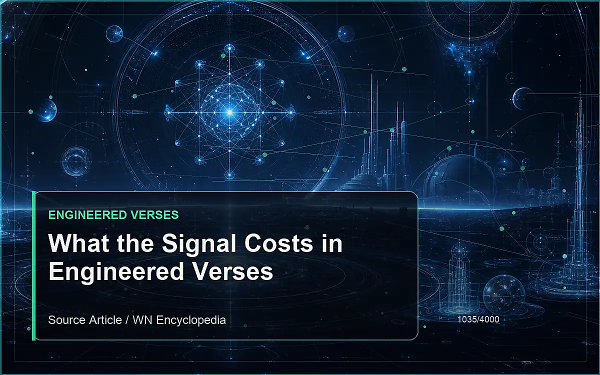 AI-generated encyclopedia reference image for What the Signal Costs in Engineered Verses