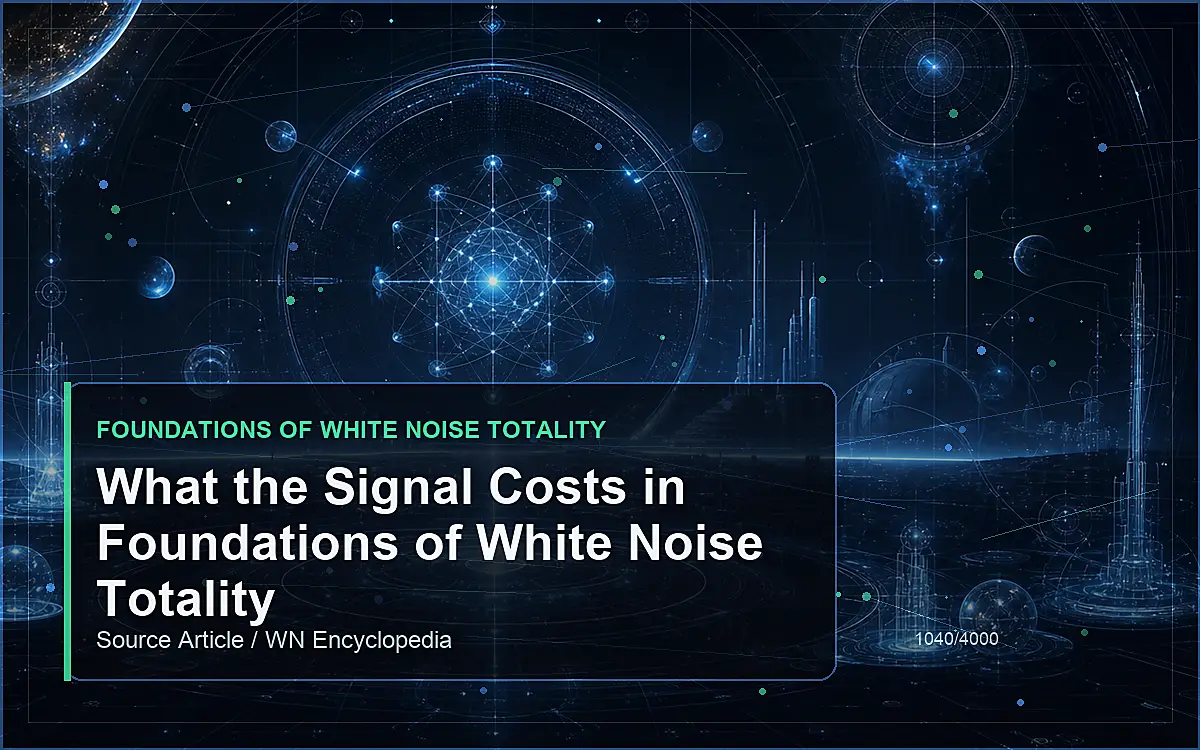 AI-generated encyclopedia reference image for What the Signal Costs in Foundations of White Noise Totality